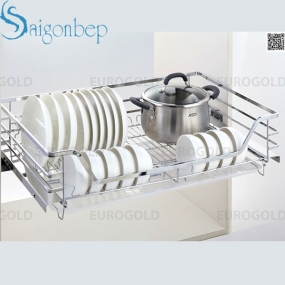 Giá xoong nồi bát đĩa đa năng Eurogold inox 304 EP90 Giá xoong nồi bát đĩa đa năng Eurogold inox 304 EP90