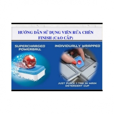 HƯỚNG DẪN SỬ DỤNG VIÊN RỬA, MUỐI RỬA VÀ NƯỚC LÀM BÓNG FINISH