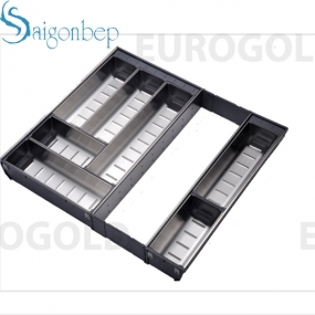 Khay thìa nĩa inox 304 mỏ rộng Eurogold E0650E