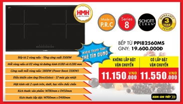 Khuyến mãi Bếp từ BOSCH PPI82560MS