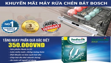 Khuyến mãi máy rửa chén Bosch