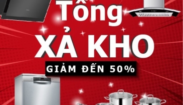 Chương trình XẢ KHO cuối năm. Giảm gần 50% tất cả thiết bị bếp Chương trình XẢ KHO cuối năm. Giảm gần 50% tất cả thiết bị bếp