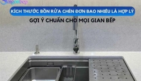 Kích thước chậu rửa bát phổ biến theo tiêu chuẩn 2025 Kích thước chậu rửa bát phổ biến theo tiêu chuẩn 2025