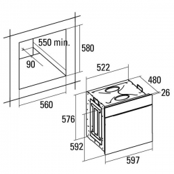 Lò nướng Cata ME-605 INOX