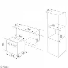 Lò nướng Malloca MOV-65DE