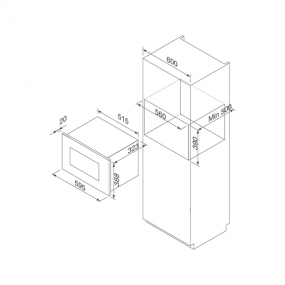 Lò vi sóng âm tủ Malloca MW-820B