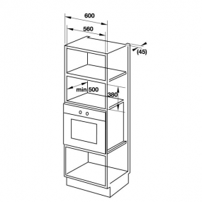 Lò vi sóng kết hợp nướng âm tủ Hafele HM-B38A 535.34.000 Lò vi sóng kết hợp nướng âm tủ Hafele HM-B38A 535.34.000