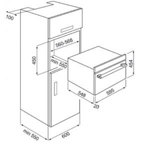 Lò vi sóng kết hợp nướng âm tủ Hafele HO-KT45B 535.02.731