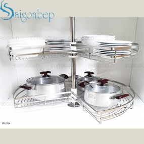 Mâm xoay inox nan dẹt Eurogold EPL270A