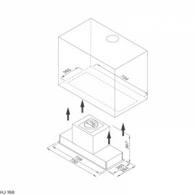 Máy hút mùi âm tủ Malloca HJ-168