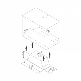 Máy hút mùi âm tủ Malloca K1153 Máy hút mùi âm tủ Malloca K1153