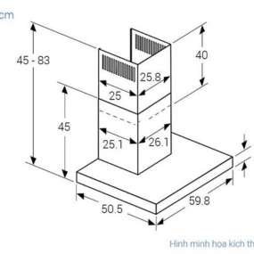 Máy hút mùi áp tường Bosch DWB67BK61T