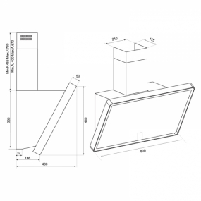 Máy hút mùi áp tường Malloca TIME K-153MB