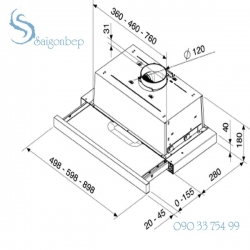Máy hút mùi Brandt AT1346X