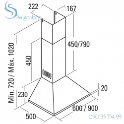 MÁY HÚT MÙI CATA OMEGA 90 BK