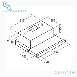 Máy hút mùi Cata TF 2003 60 SD