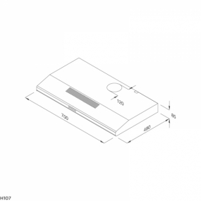 Máy hút mùi Malloca classic H107