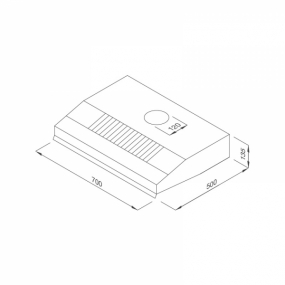Máy hút mùi Classic Malloca H322.7 NEW
