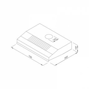 Máy hút mùi Classic Malloca H392.7B