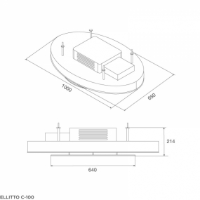 Máy hút mùi đảo âm trần Malloca ELLITTO C-100 Máy hút mùi đảo âm trần Malloca ELLITTO C-100