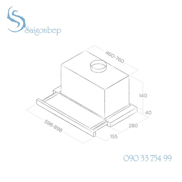 Máy hút mùi ELICA ELITE 14 LUX GRVT 90