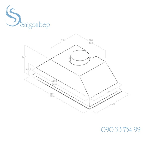 Máy hút mùi ELICA ERA C IX 72