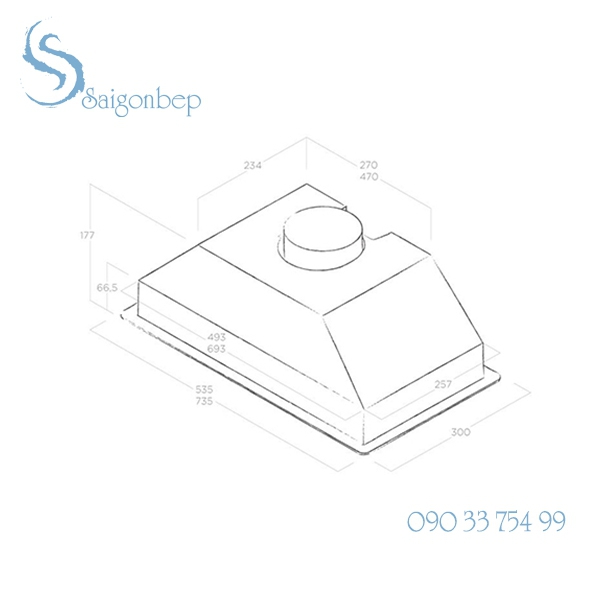 Máy hút mùi ELICA ERA GR 52