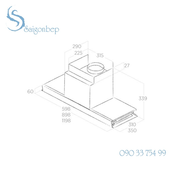 Máy hút mùi ELICA FILO IX 60
