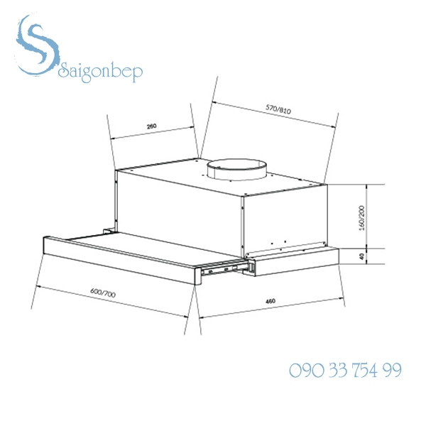 Máy hút mùi Eurosun EH-60AF85