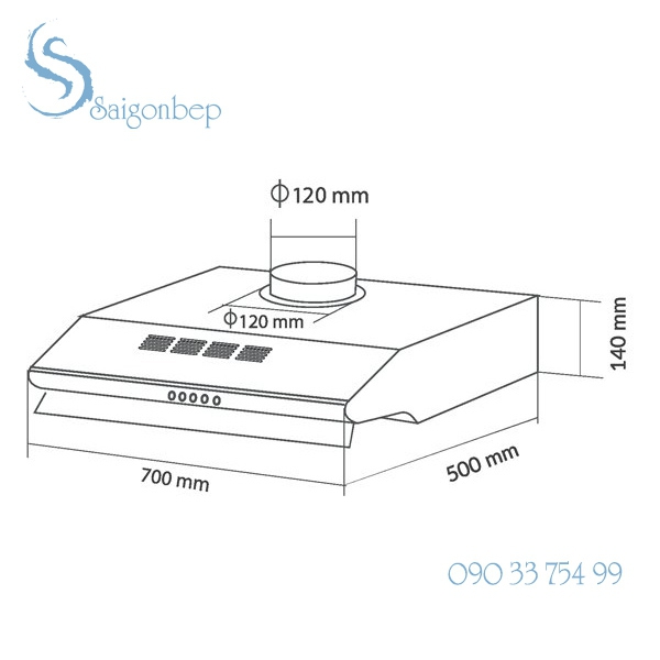 Máy hút mùi Eurosun EH-60C05D