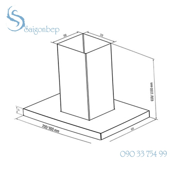 Máy hút mùi EUROSUN EH-70AF88