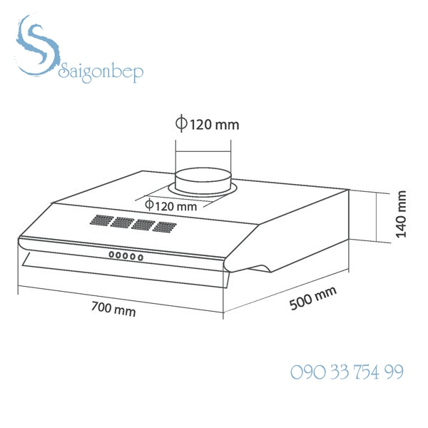Máy hút mùi Eurosun EH-70C18V