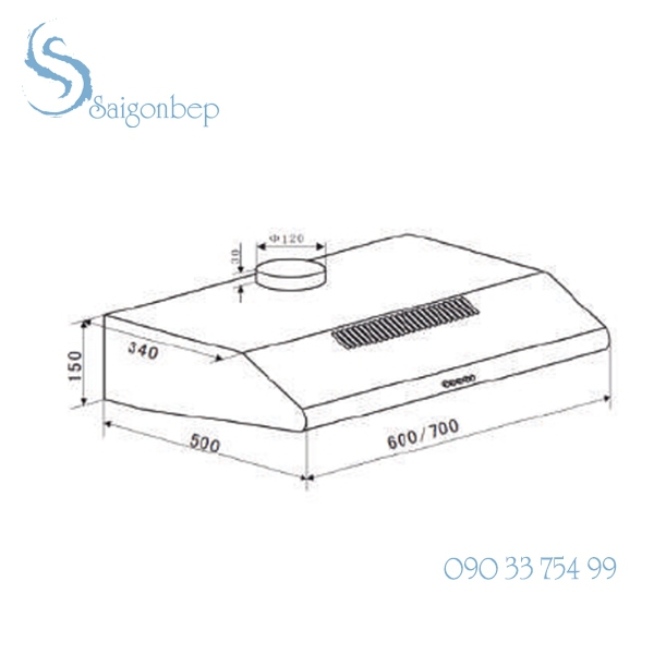 Máy hút mùi Eurosun EH-70CF19S