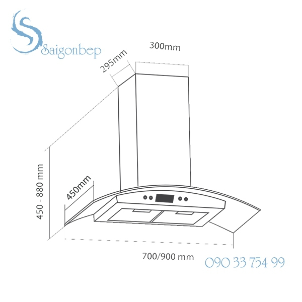 Máy hút mùi Eurosun EH-70K06S
