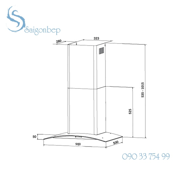 Máy hút mùi Eurosun EH-70K21B