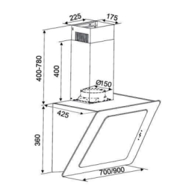 Máy hút mùi Kocher K-2080V