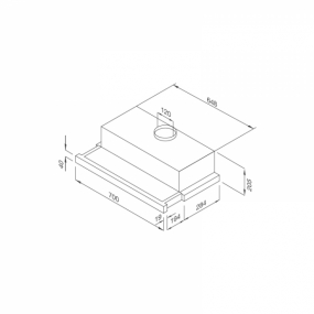 Máy hút mùi Malloca âm tủ MH 70BTC Máy hút mùi Malloca âm tủ MH 70BTC