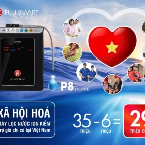 Máy lọc nước ion kiềm Fuji Smart P8 Home