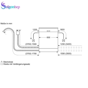 Máy rửa bát Bosch SMS8TCI04E Serie 8
