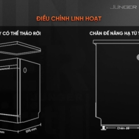 Máy rửa bát Junger DWJ-143