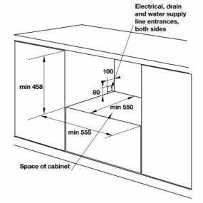 Máy rửa chén âm tủ Hafele HDW-I50A 538.21.240