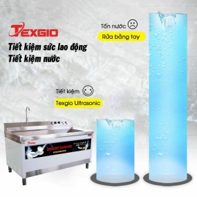 Máy Rửa Chén Bát Công Nghiệp Siêu Âm Texgio Ultrasonic Standard TGU-1500SD