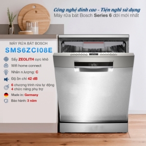 Máy rửa chén Bosch SMS6ZCI08E series 6 
