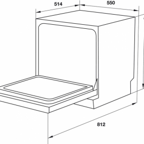 Máy rửa chén để bàn Hafele HDW-T50B 539.20.600