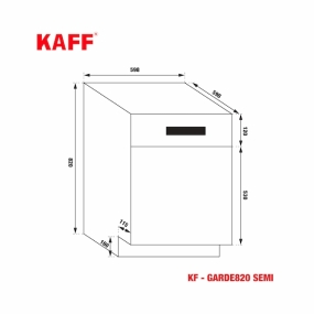 Máy rửa chén KAFF KF-GARDE820 SEMI