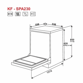 Máy rửa chén KAFF KF-SPA230