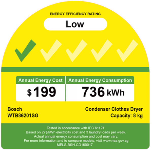 Máy sấy quần áo Bosch WTB86201SG