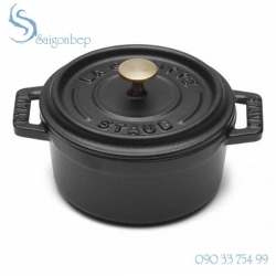 Nồi gang Staub Black Round 14 - 1101425 Nồi gang Staub Black Round 14 - 1101425