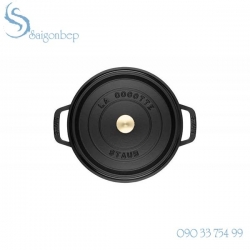 Nồi gang Staub Black Round 28 - 1102825