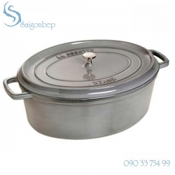 Nồi gang Staub Grey Oval 27 - 1102718 Nồi gang Staub Grey Oval 27 - 1102718